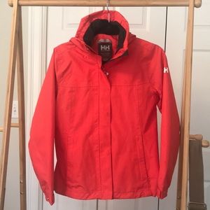 Helly Hanson raincoat (reddish/pink color) XS
